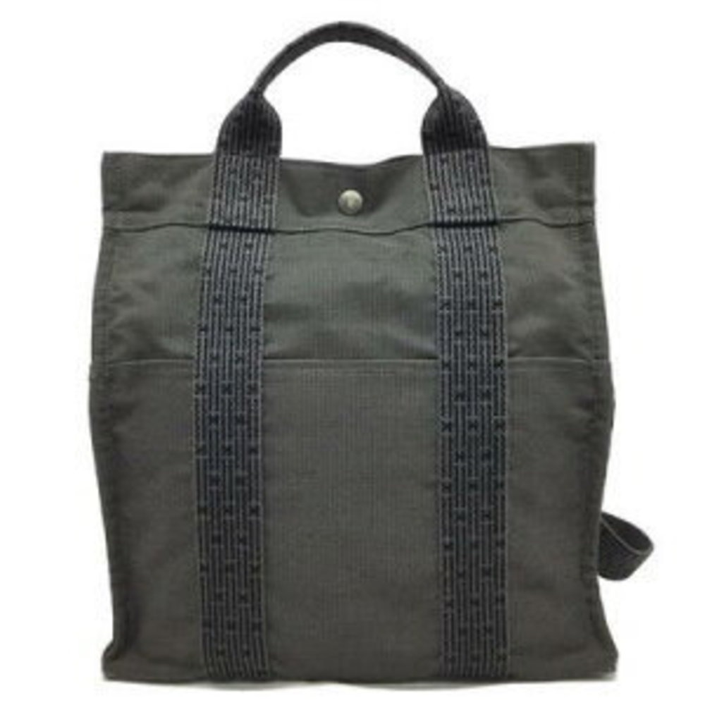 HERMES Ale Line Ad MM Handbag Rucksack Backpack Bag Grey